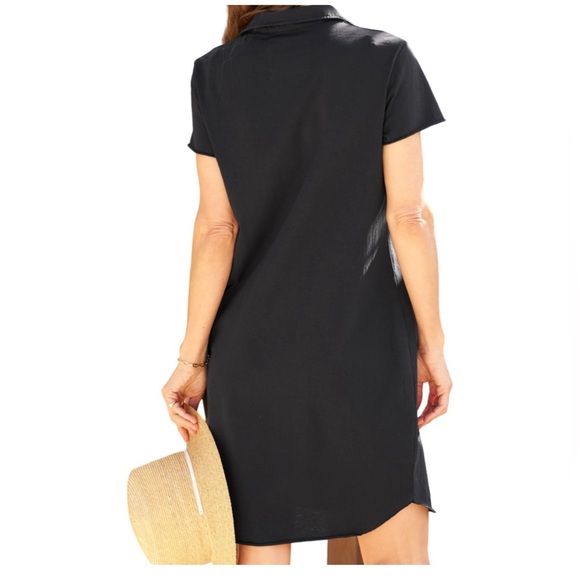 Frank & Eileen NWOT Lauren Polo Dress Black Size S - Picture 2 of 6